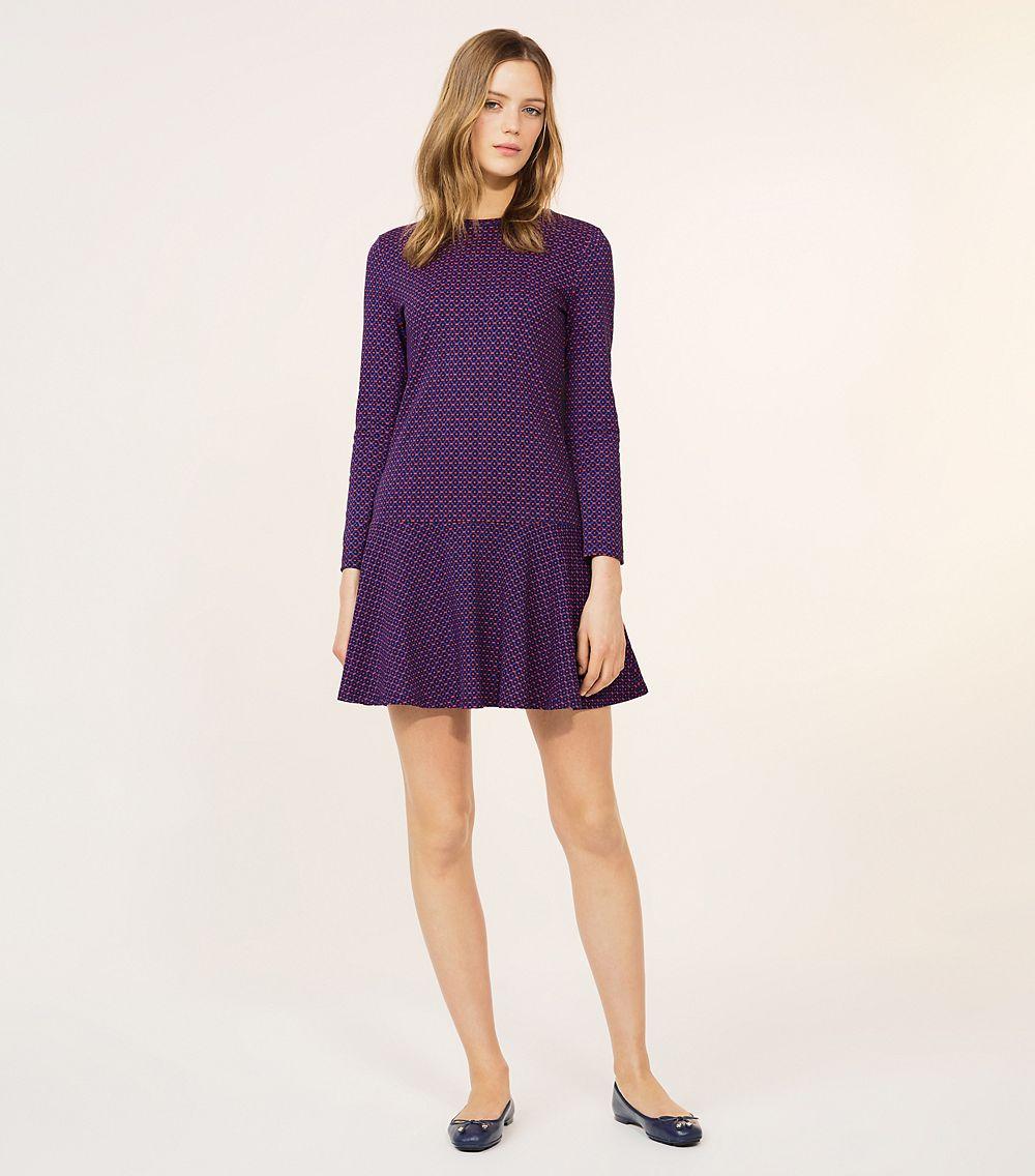 Tory Burch Cotton Jenny Dress in Purple Lyst